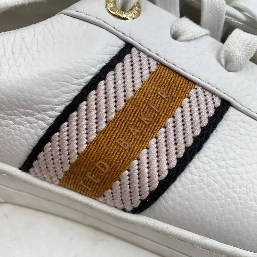 Ted Baker White Pink Brown Sneakers | Women’s US 10